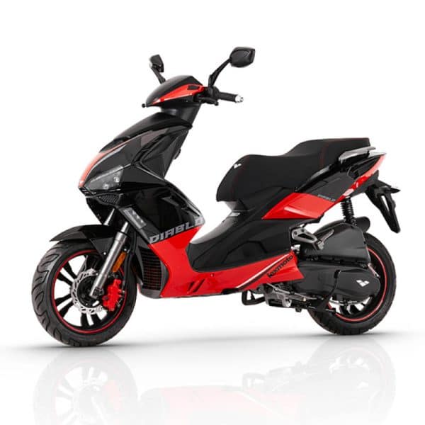 Diablo 125 E5 Scooter Black Red 4