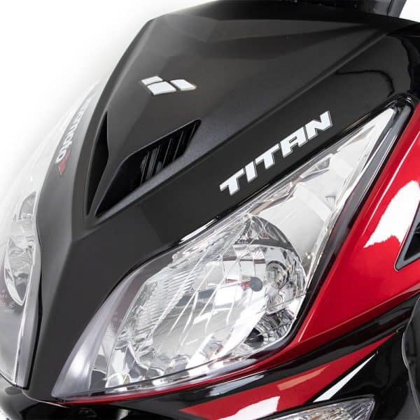 Titan 125 E5 Scooter Black Red 6