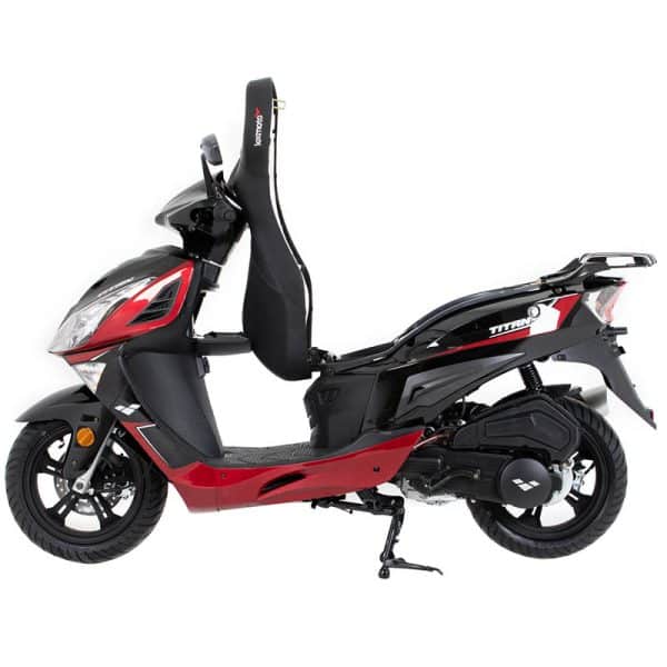 Titan 125 E5 Scooter Black Red 7